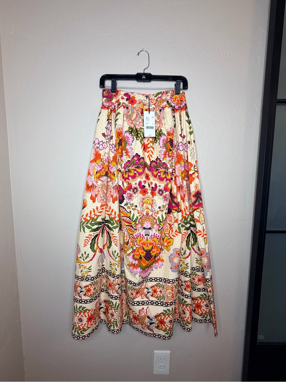Multi-Colored Floral Maxi Skirt